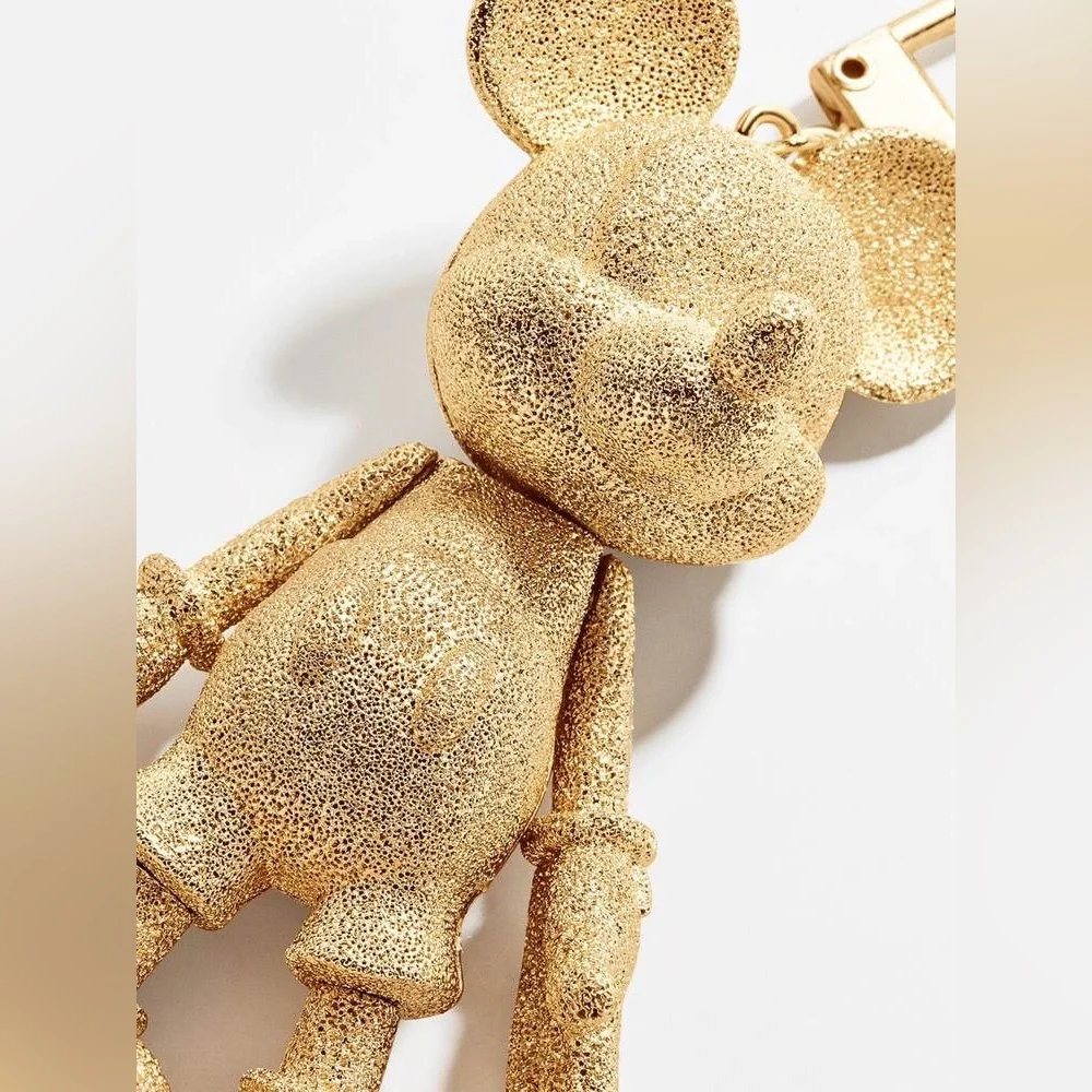 $68 Disney x BaubleBar Mickey Mouse Disney Bag Charm: Goldtone - Picture 5 of 8